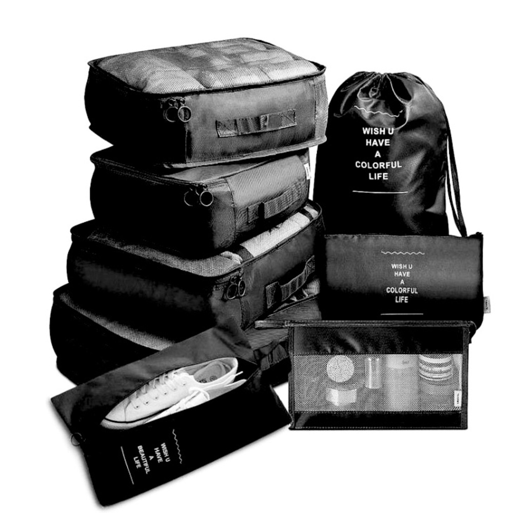 NWT Set of 8 pcs Travel Packing Set. Unisex.
